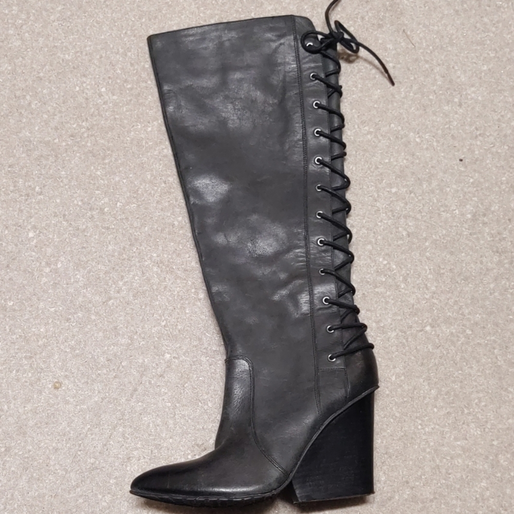 ISOLA dark dark gray heeled boot
